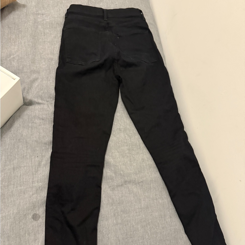 Agolde Pinch waist Skinny size 25 in black -price reflects stain on jeans